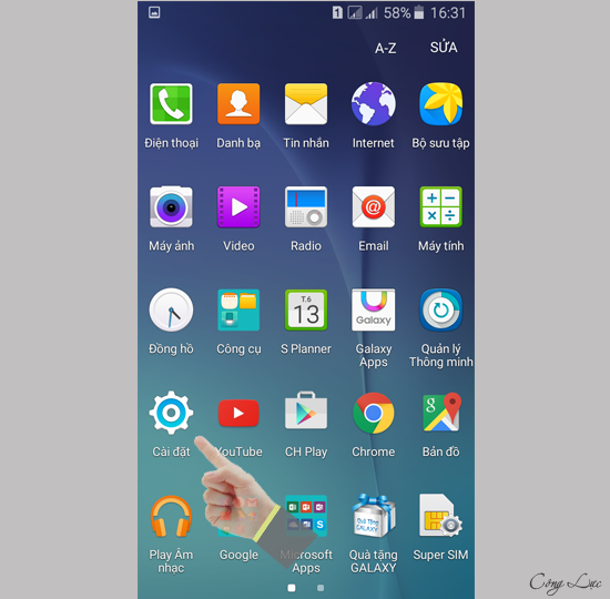 Cách gỡ bỏ ứng dụng đã cài đặt trên điện thoại Samsung Galaxy J7 2016
